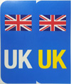 UK over-labels for existing GB registration plates