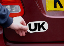 Fitting a Magnetic UK plate