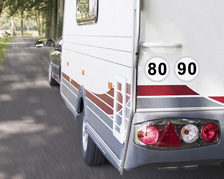 Caravan/Trailer French Speed Limit Stickers
